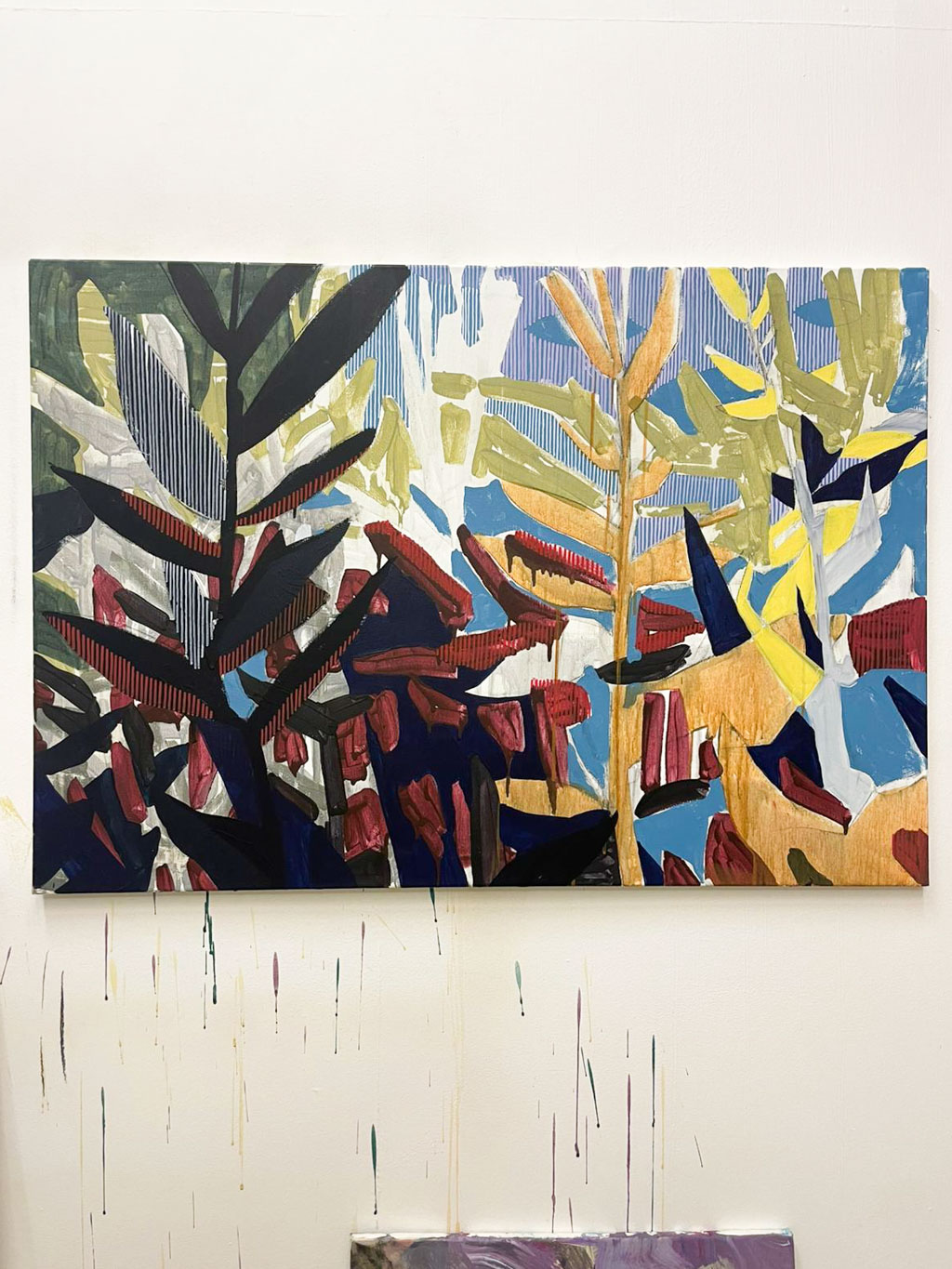 Fragment — akryl na plátně, 100 × 70 cm, Dan Kovář