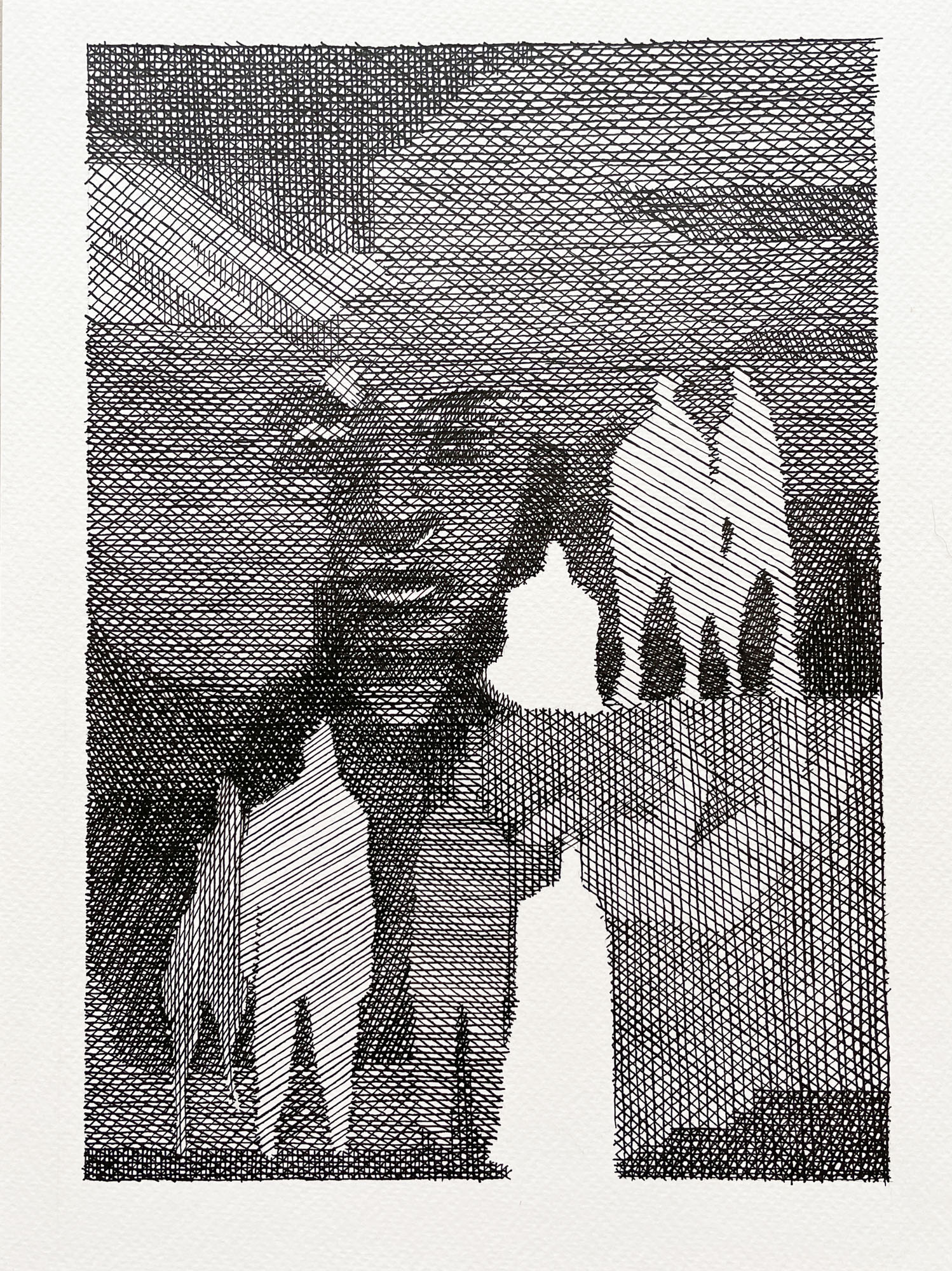 Drawing — 24 × 32 cm, Dan Kovář