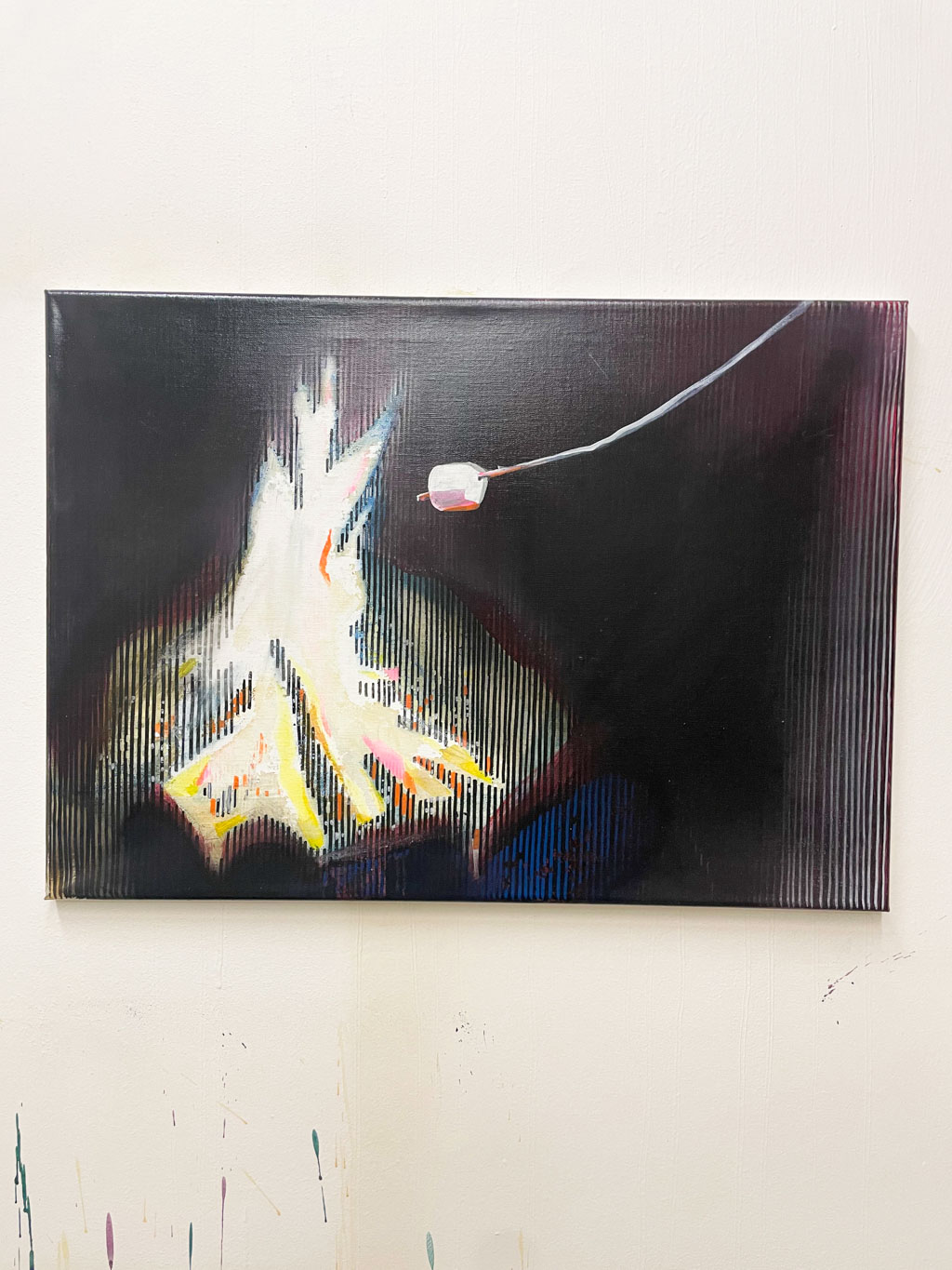 Marshmelou — akryl na plátně, 50 × 70 cm, Dan Kovář