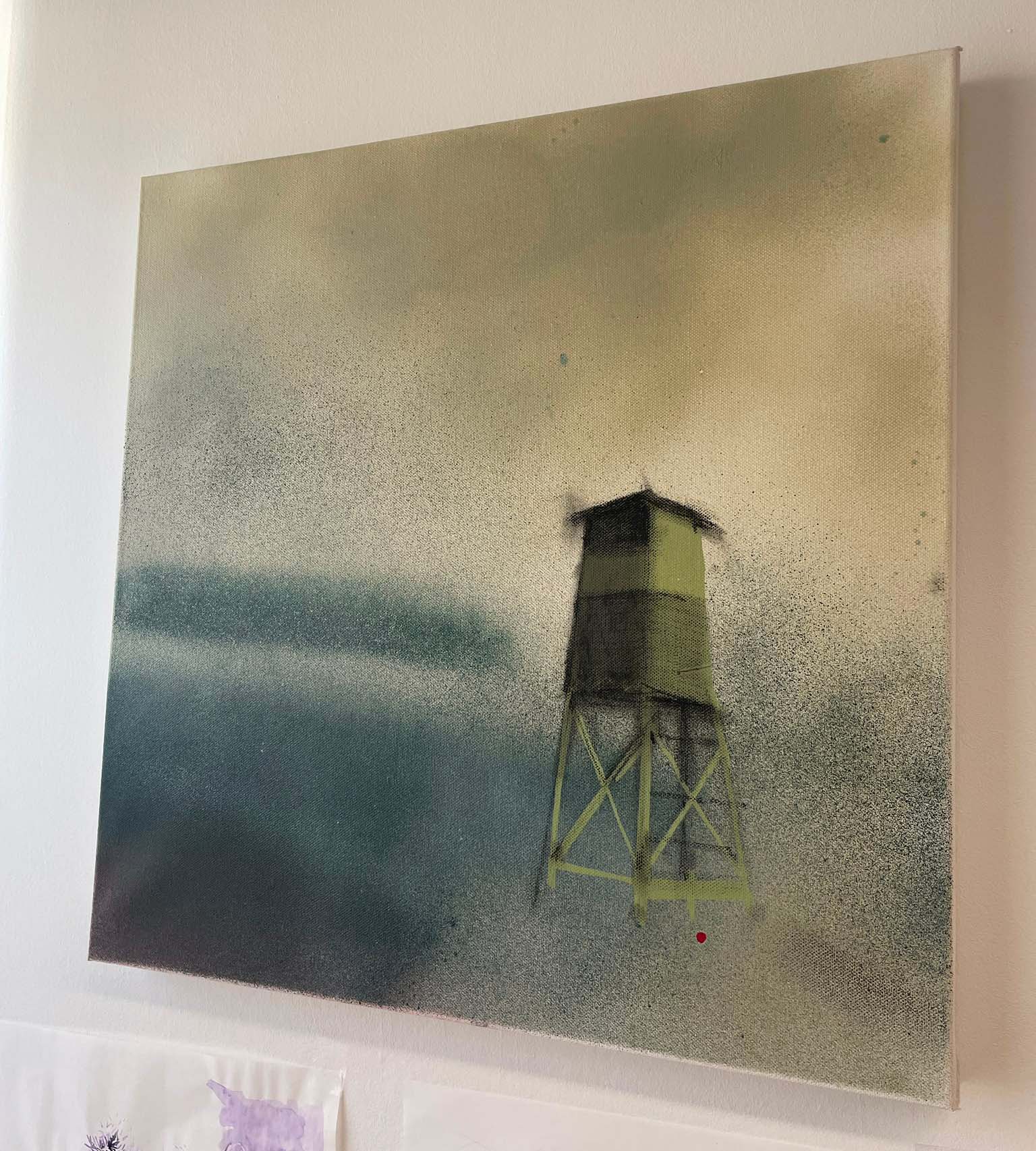 Posed — akryl na plátně, 50 × 50 cm, Dan Kovář